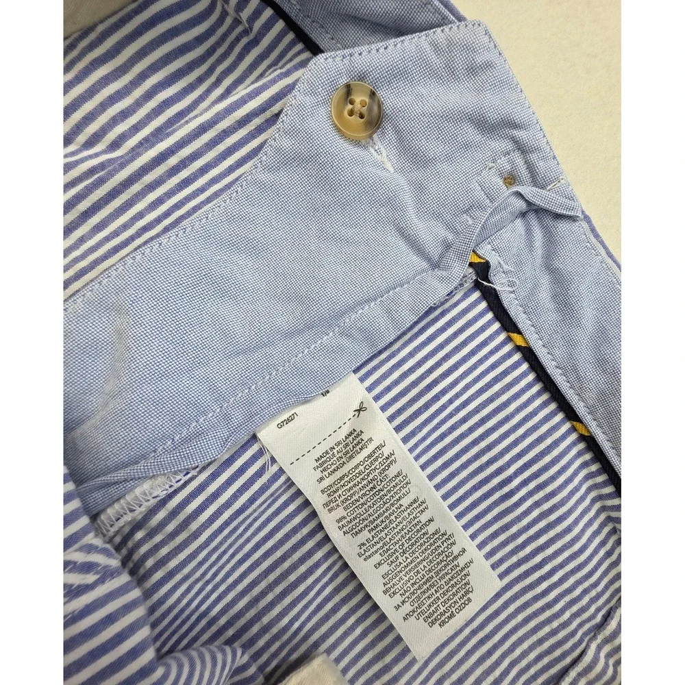 Polo Ralph Lauren Shorts Mens 44B Blue White Seersucker Stretch Classic Fit